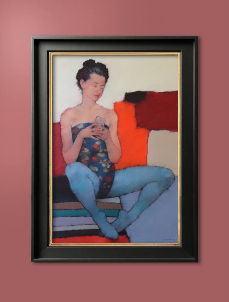Original Figurative Performing Arts Painting by Nicholas Robertson