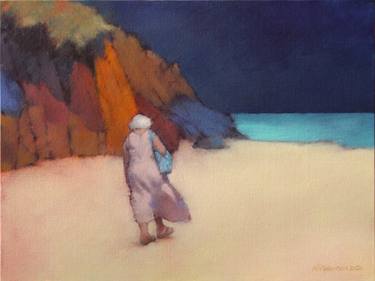 Original Modern Beach Paintings by Nicholas Robertson