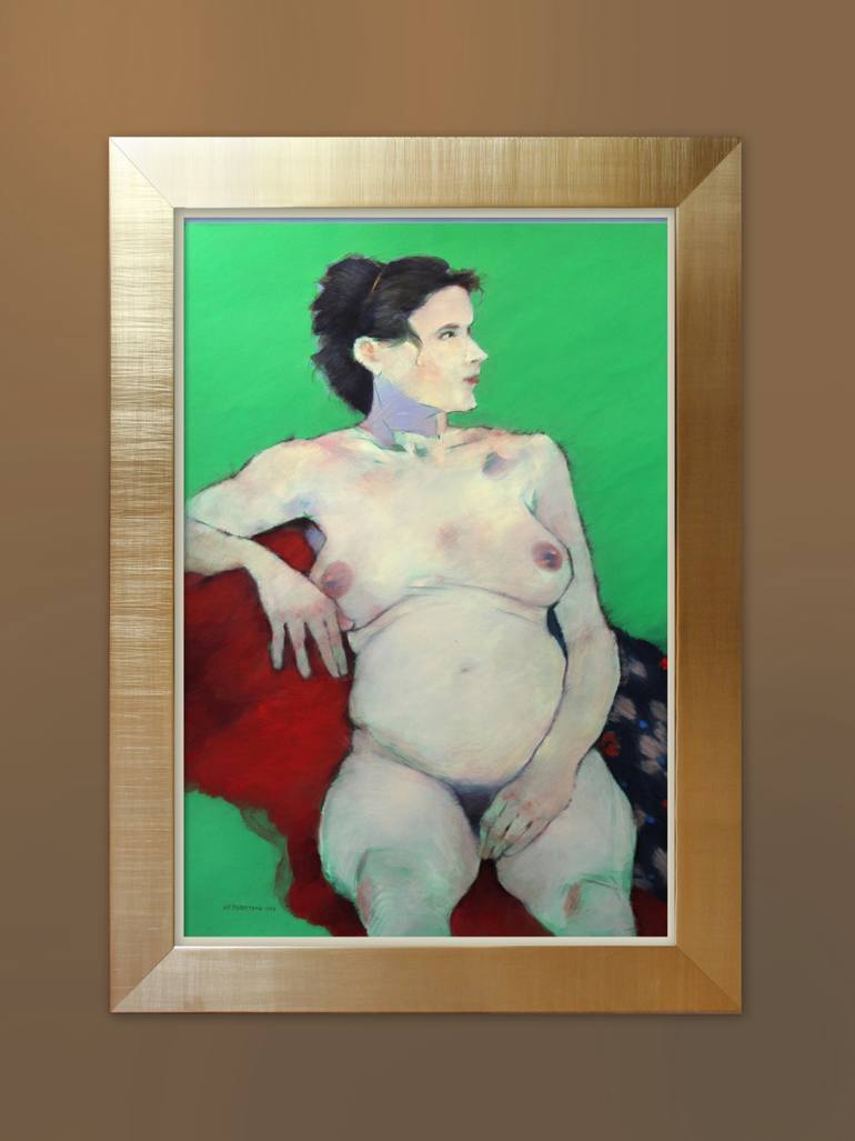 Original Figurative Nude Painting by Nicholas Robertson
