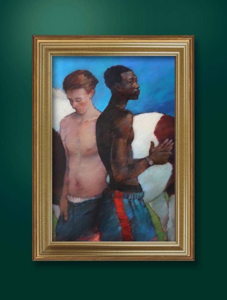 Original People Painting by Nicholas Robertson