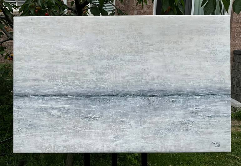 Original Abstract Seascape Painting by Svitlana Pryhodko