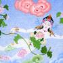 Flying Dakini details on face and body art