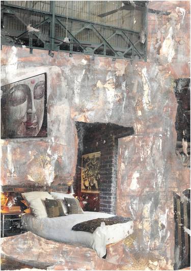 Print of Abstract Interiors Collage by Nora Bland