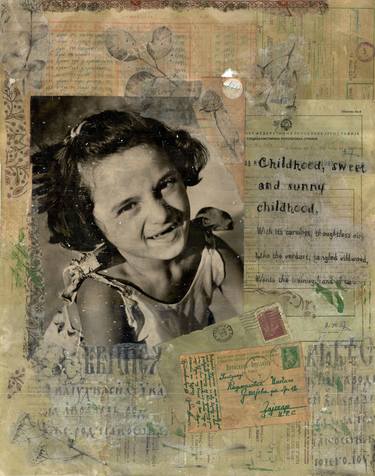 Print of Children Collage by Nora Bland