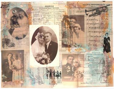 Print of Love Collage by Nora Bland