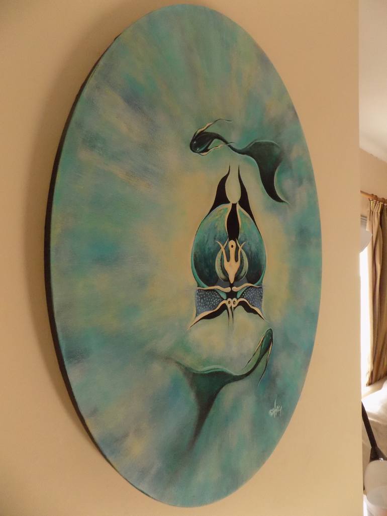 Original Fine Art Fish Painting by Ellada Amvrosiadou