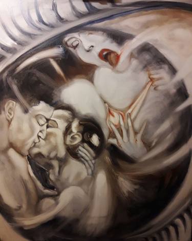 Print of Erotic Paintings by Rodrigo Jorge Toro Pohlenz