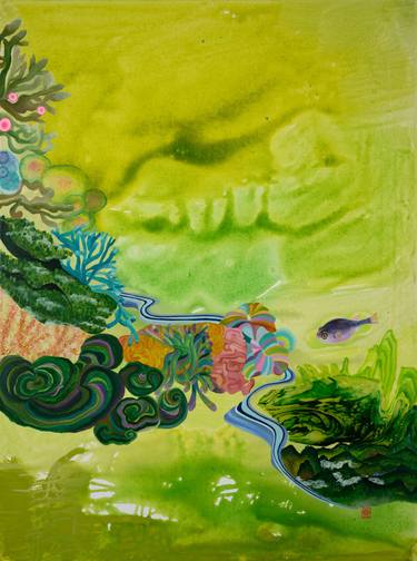 Original Contemporary Seascape Paintings by Fanny Tang