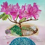 Purple Spring Flowers Dim Sum by Fanny Tang