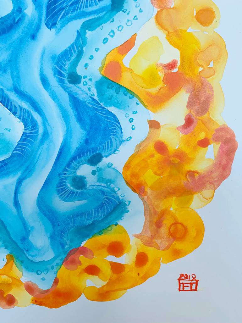 Original Abstract Painting by Fanny Tang