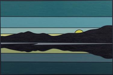 Saatchi Art Artist Todd Koelmel; Paintings, “Reservoir Sunset 8  (ed. of 10)” #art