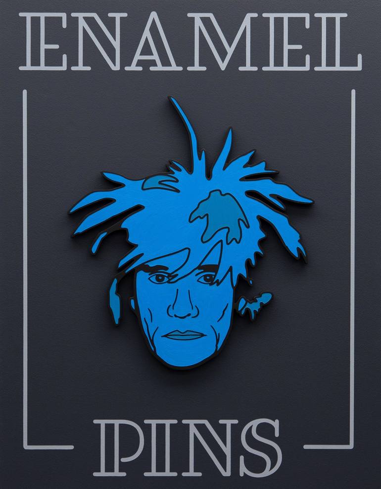 ENAMEL PINS  -  Blue Fright Wig  (ed. of 3)