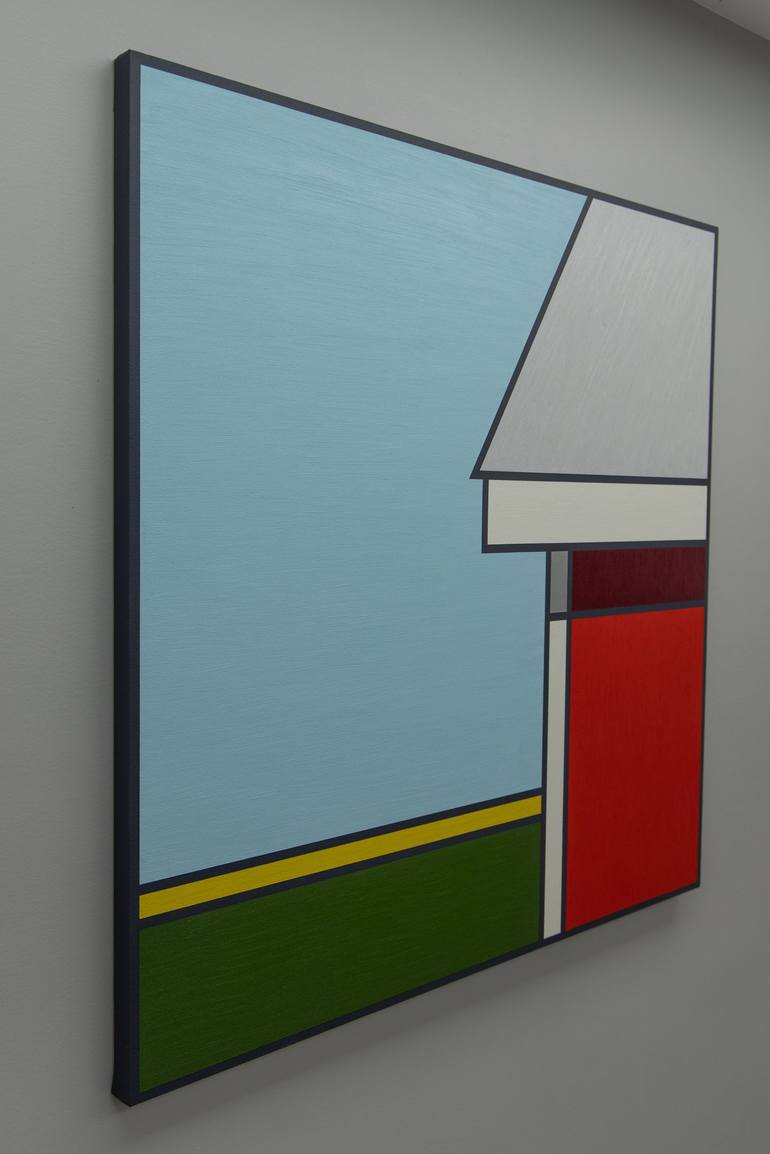 Original Abstract Architecture Painting by Todd Koelmel