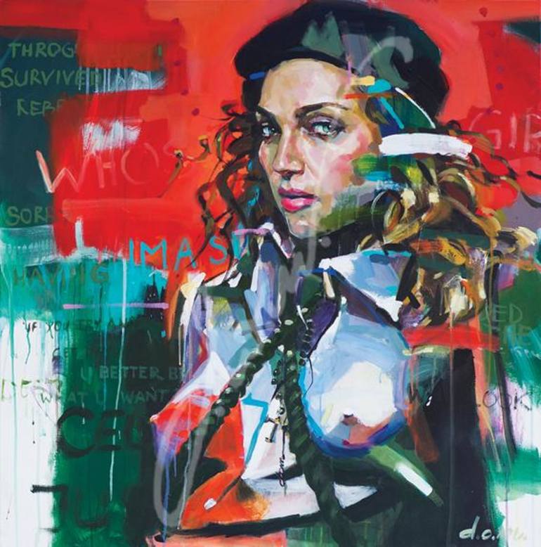 MADONNA Painting by DOM Art Studio Saatchi Art