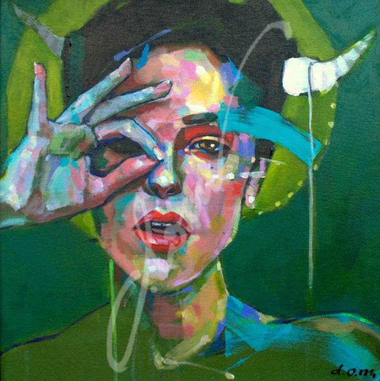 MY VISION OF YOU Painting By DOM Art Studio | Saatchi Art