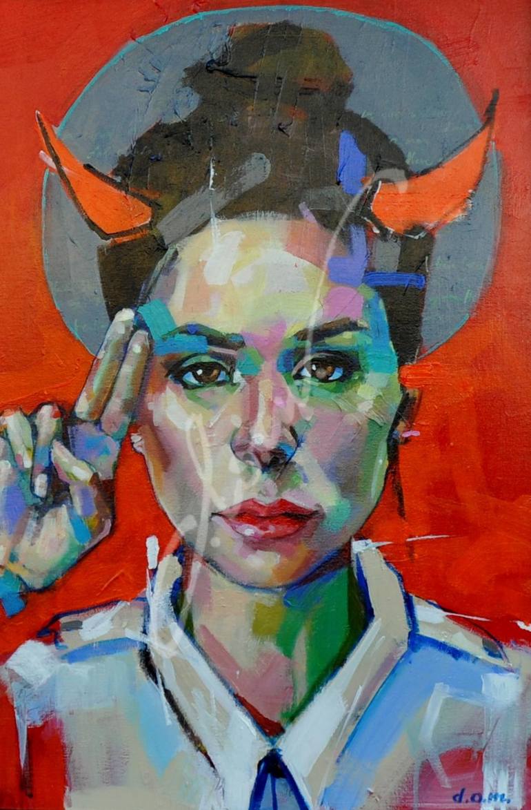 SALUT PROPIA VERDAD Painting by DOM Art Studio Saatchi Art