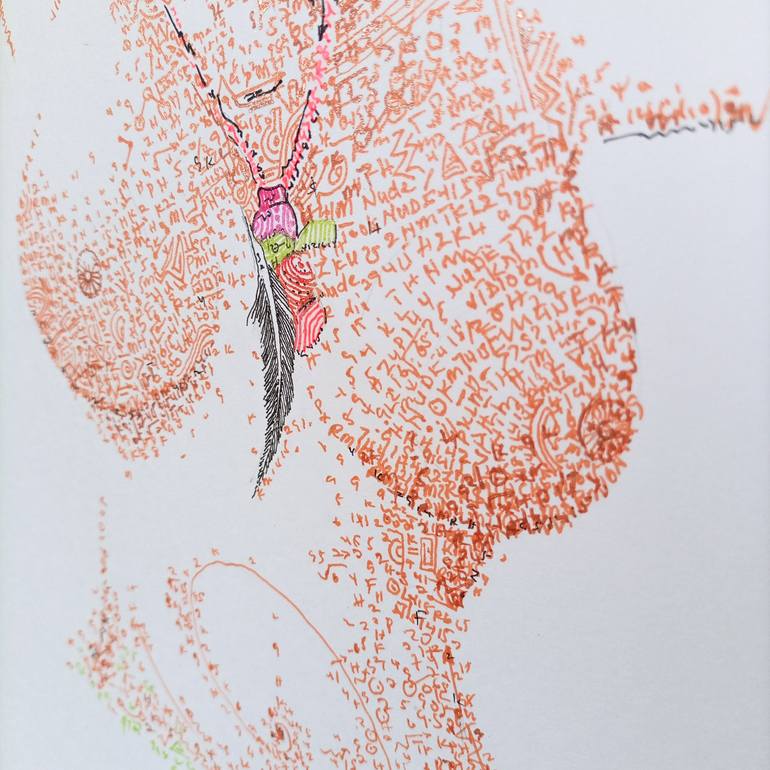 Original Contemporary Nude Drawing by Diogenis Papadopoulos
