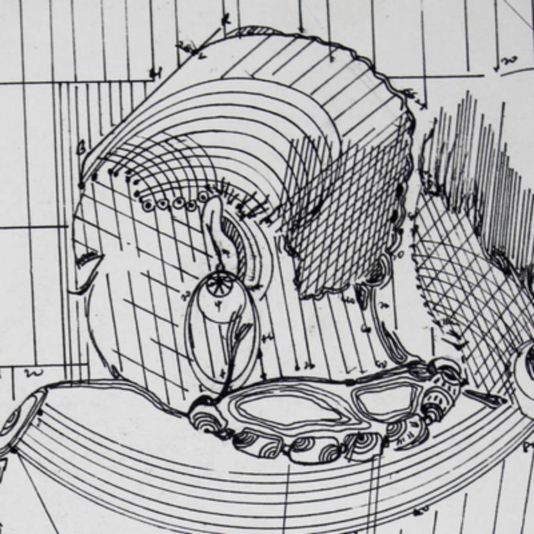 Original Other Nude Drawing by Diogenis Papadopoulos