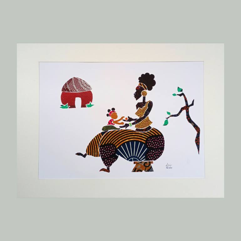Original Modernism Love Collage by Diogenis Papadopoulos
