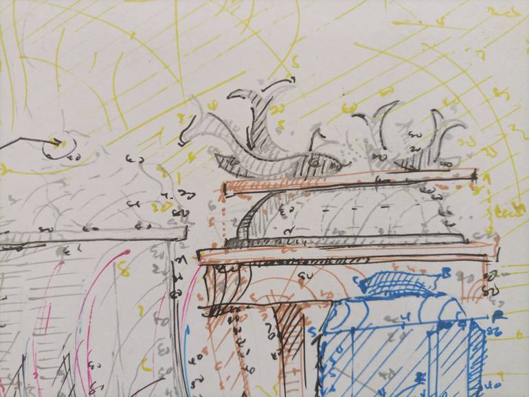 Original Contemporary Rural Life Drawing by Diogenis Papadopoulos