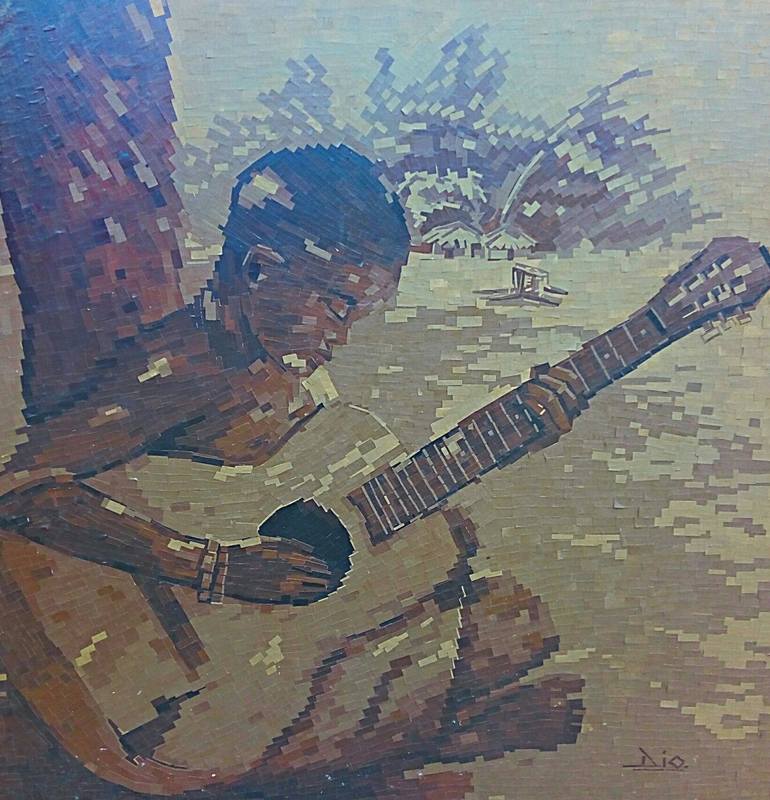 Original Expressionism Music Collage by Diogenis Papadopoulos