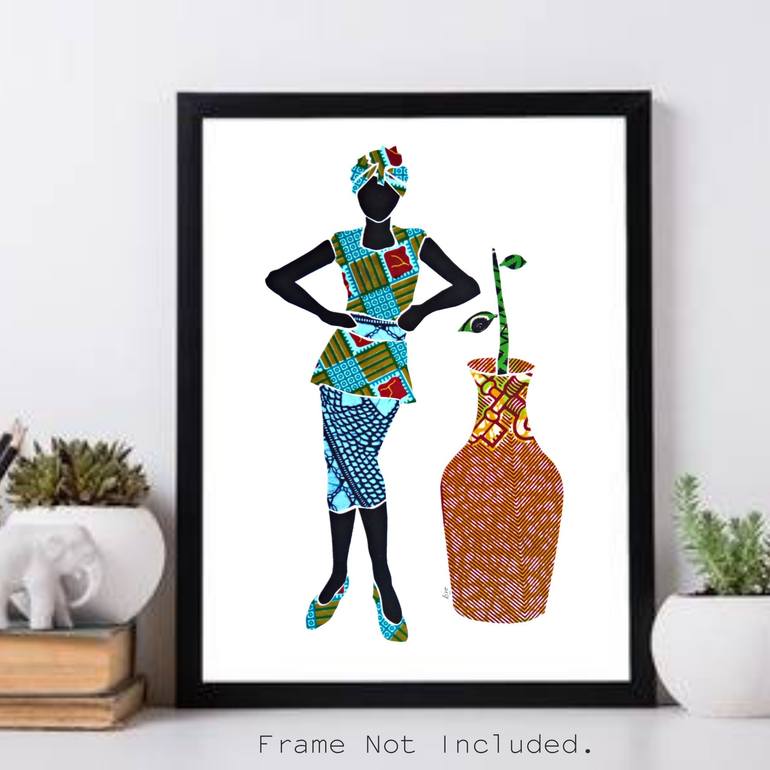 Original Art Deco Fashion Collage by Diogenis Papadopoulos