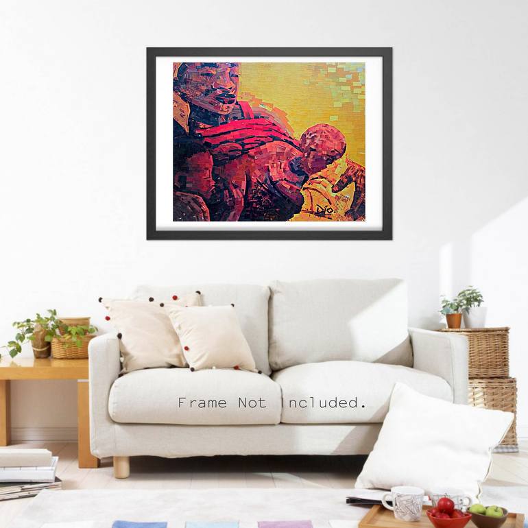 Original Art Deco Love Collage by Diogenis Papadopoulos