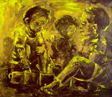 Print of Children Paintings by Diogenis Papadopoulos