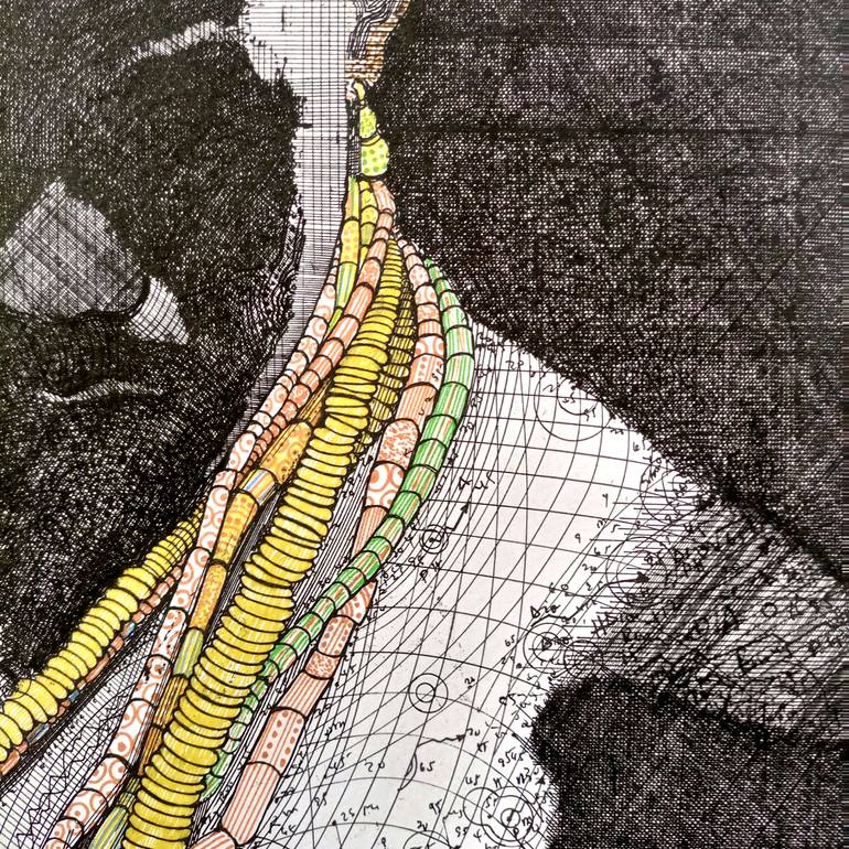 Original Expressionism Nude Drawing by Diogenis Papadopoulos