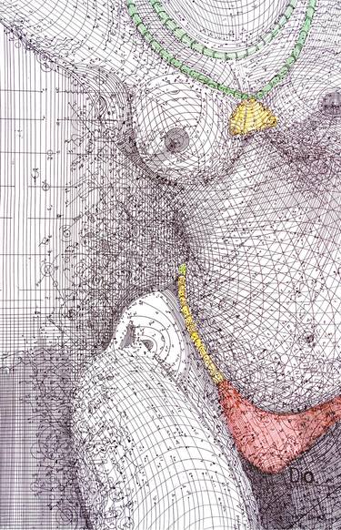 Mathematical Nude Drawing, Nude Art, Wall Art thumb