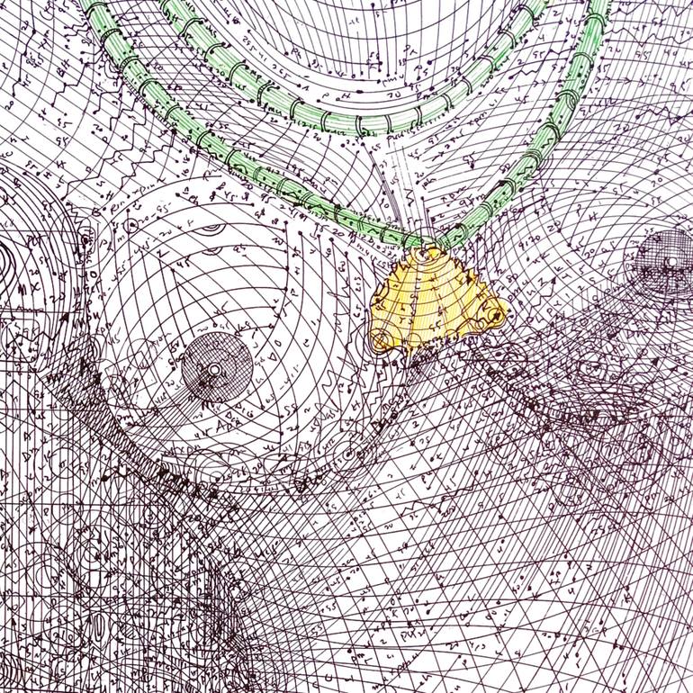 Original Conceptual Nude Drawing by Diogenis Papadopoulos