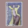 •Materials: inkpen, card board, watercolour



A graceful woman captured in this painting with aunique style. I scribbled mathematical equationss symbols lines and shapes across the entire painting, accentuating the nubile beauty of the subject.