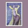 •Materials: inkpen, card board, watercolour



A graceful woman captured in this painting with aunique style. I scribbled mathematical equationss symbols lines and shapes across the entire painting, accentuating the nubile beauty of the subject.