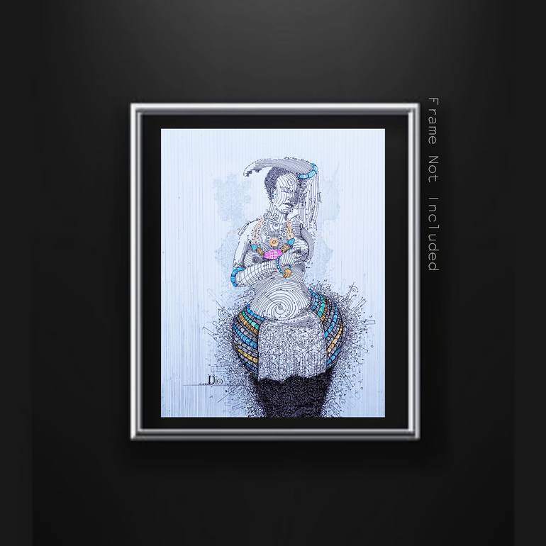 Original Other Nude Painting by Diogenis Papadopoulos