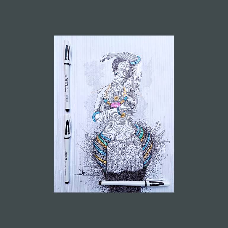 Original Other Nude Painting by Diogenis Papadopoulos