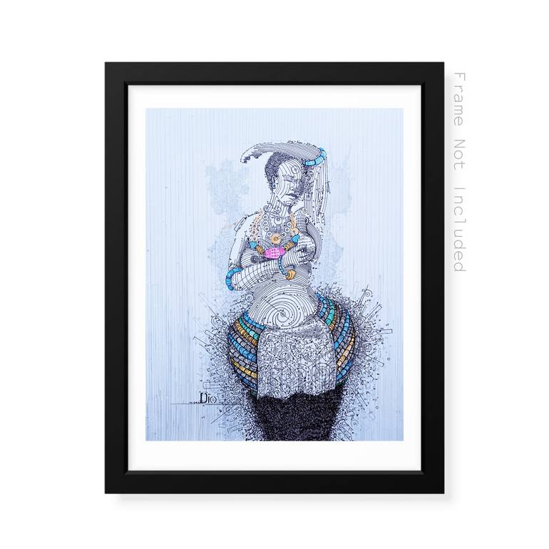 Original Other Nude Painting by Diogenis Papadopoulos