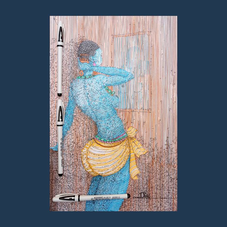 Original Other Nude Painting by Diogenis Papadopoulos
