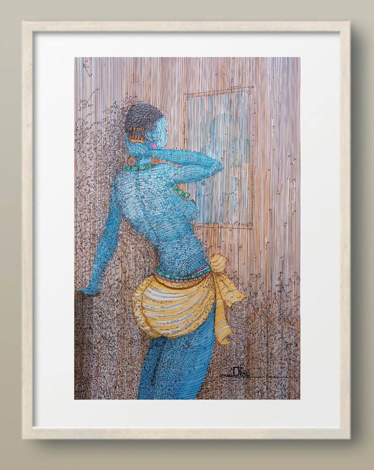 Original Other Nude Painting by Diogenis Papadopoulos