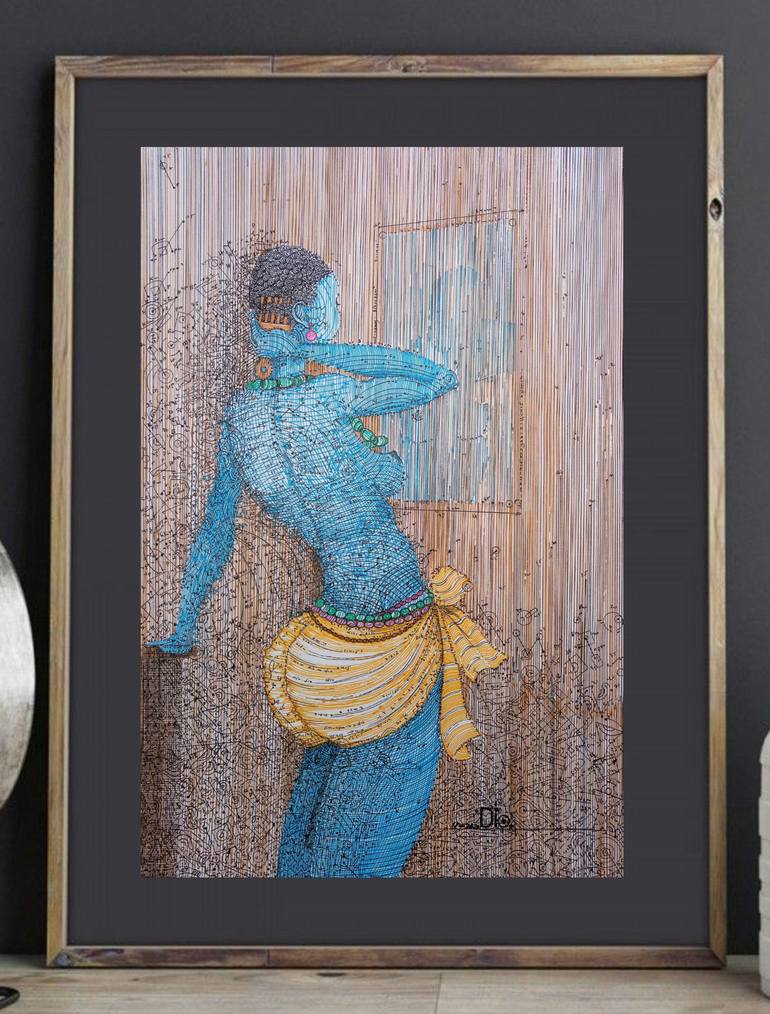 Original Other Nude Painting by Diogenis Papadopoulos