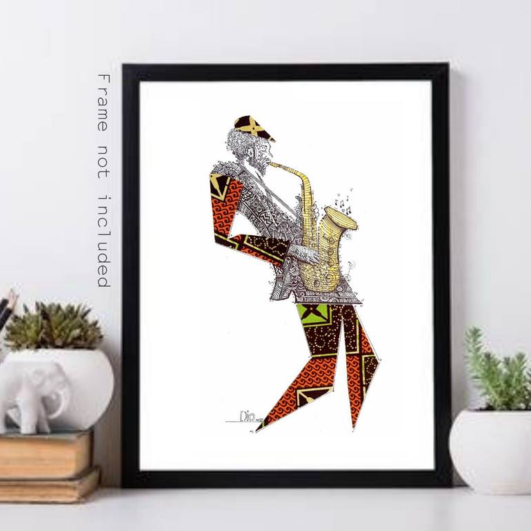 Original Cubism Music Collage by Diogenis Papadopoulos