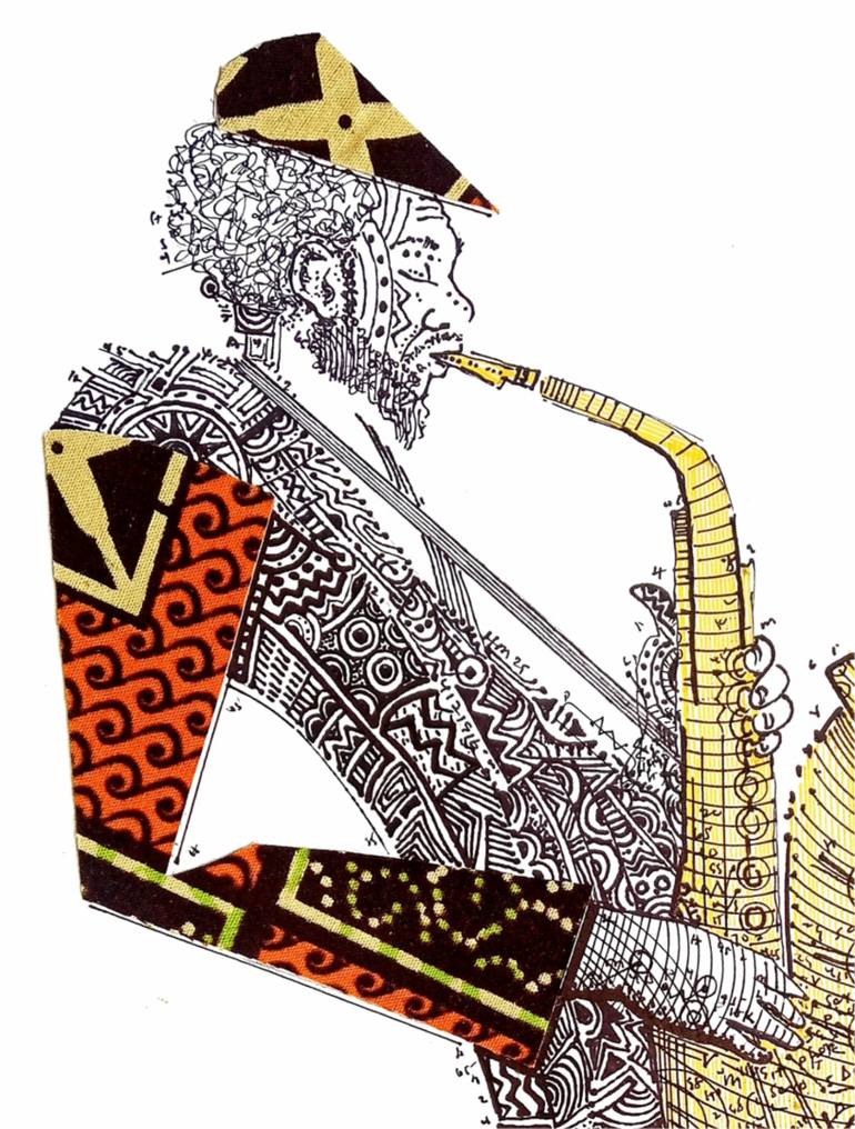 Original Cubism Music Collage by Diogenis Papadopoulos