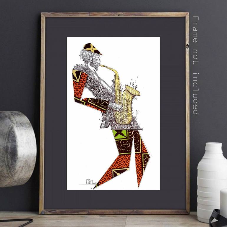 Original Cubism Music Collage by Diogenis Papadopoulos