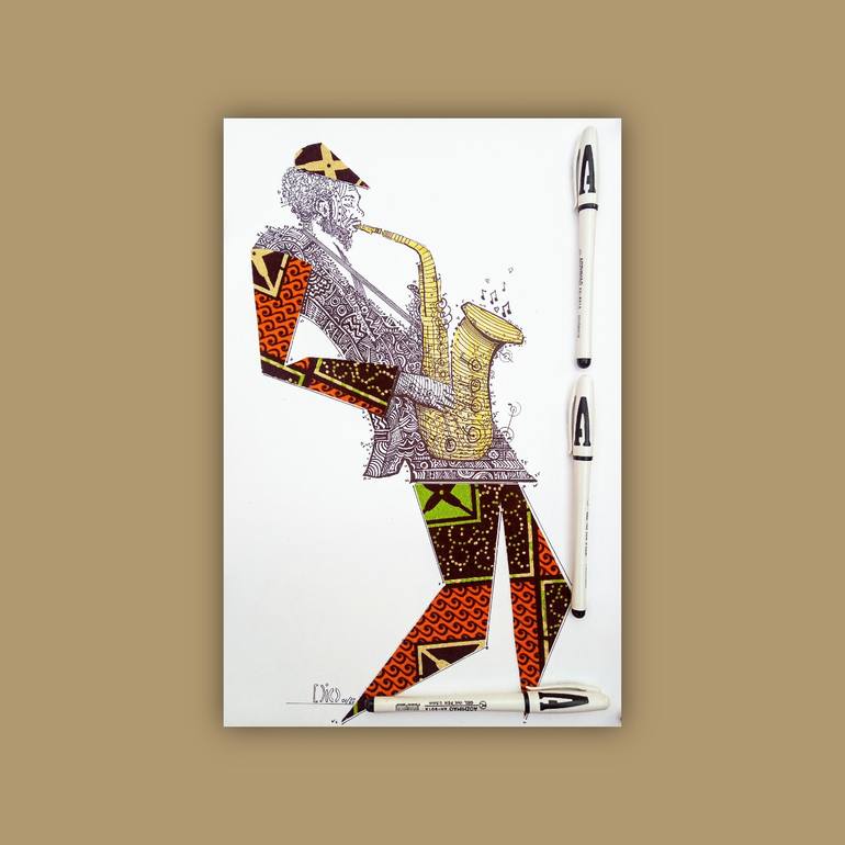 Original Cubism Music Collage by Diogenis Papadopoulos