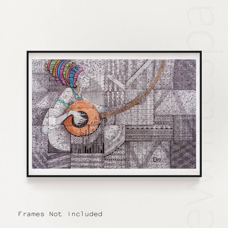 Original Conceptual Music Drawing by Diogenis Papadopoulos