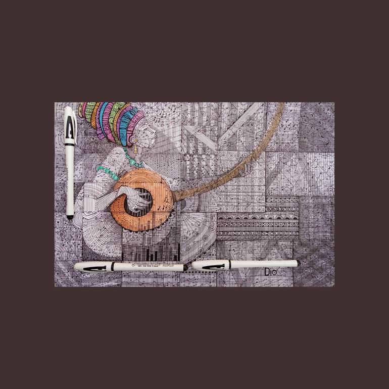 Original Conceptual Music Drawing by Diogenis Papadopoulos