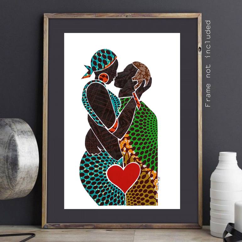 Original Modernism Love Collage by Diogenis Papadopoulos
