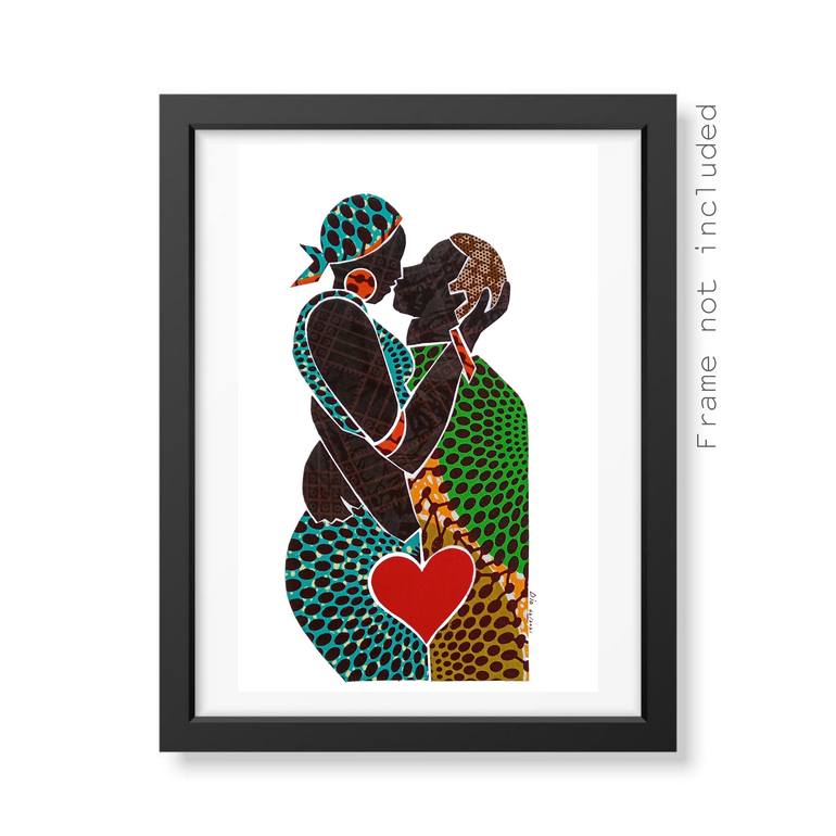 Original Modernism Love Collage by Diogenis Papadopoulos