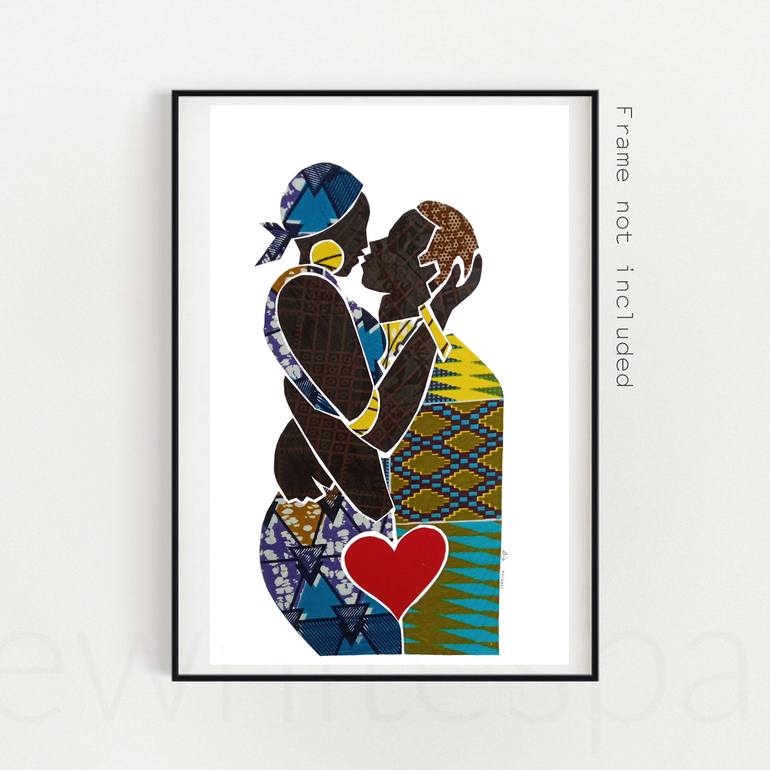 Original Modernism Love Collage by Diogenis Papadopoulos