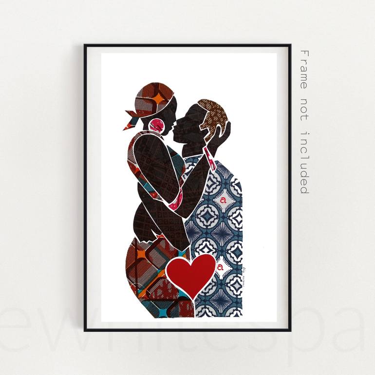 Original Modernism Love Collage by Diogenis Papadopoulos
