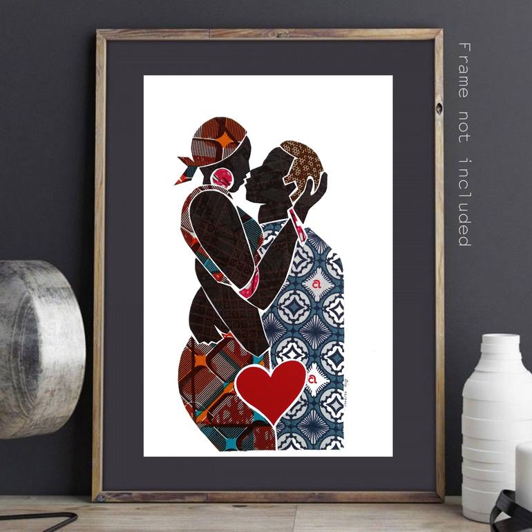 Original Modernism Love Collage by Diogenis Papadopoulos